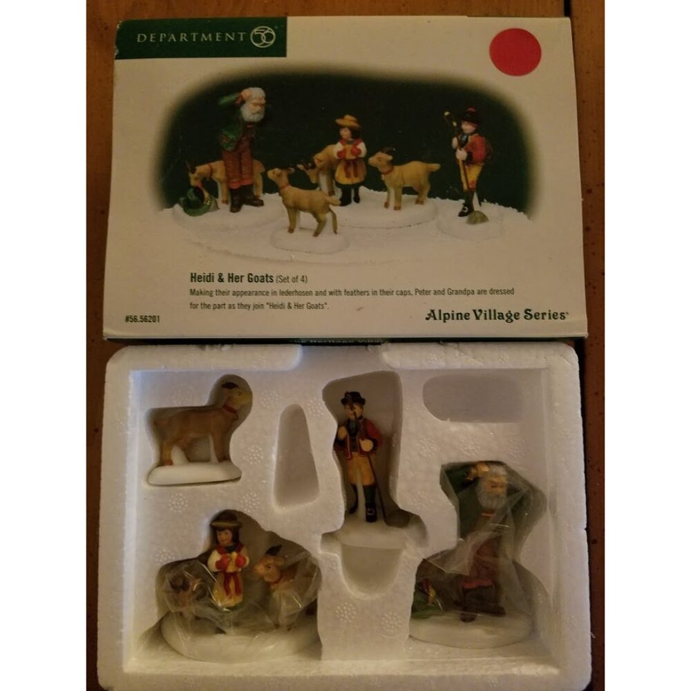 "Heidi & Her Goats" #56201 Alpine Village Series -Retired-